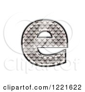 3d Diamond Plate Lowercase Letter E
