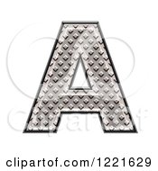 3d Diamond Plate Capital Letter A