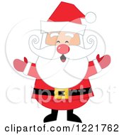 Poster, Art Print Of Welcoming Red Nosed Santa Claus