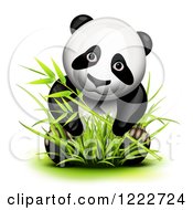 Poster, Art Print Of Cute Panda In Bamboo