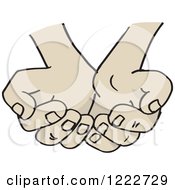 Poster, Art Print Of Cupped Asian Hands