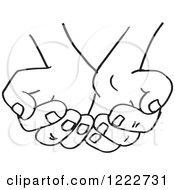 Poster, Art Print Of Cupped Black And White Hands