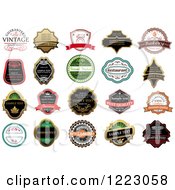 Clipart Of Retail Quality Labels With Sample Text 3 Royalty Free Vector Illustration