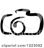 Clipart Of A Black And White Camera 20 Royalty Free Vector Illustration
