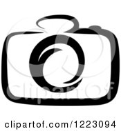 Clipart Of A Black And White Camera 22 Royalty Free Vector Illustration