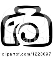 Clipart Of A Black And White Camera 25 Royalty Free Vector Illustration