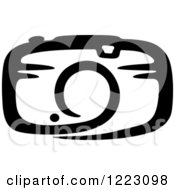 Clipart Of A Black And White Camera 26 Royalty Free Vector Illustration