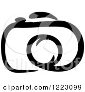 Clipart Of A Black And White Camera 27 Royalty Free Vector Illustration