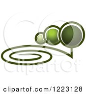Clipart Of A Landscape With Green Trees 5 Royalty Free Vector Illustration