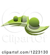 Clipart Of A Landscape With Green Trees 8 Royalty Free Vector Illustration