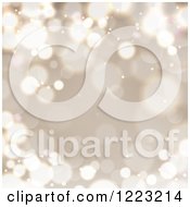 Poster, Art Print Of Christmas Background Of Golden Bokeh Flares