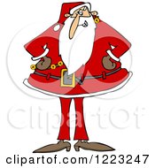 Poster, Art Print Of Santa Standing With His Hands On His Hips