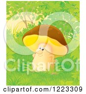 Poster, Art Print Of Happy Mushroom In The Woods