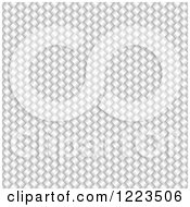 Clipart Of A White Carbon Fiber Texture Royalty Free Vector Illustration
