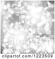 Poster, Art Print Of Silver Background Of Bokeh Lights And Sparkles