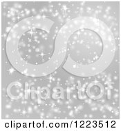 Poster, Art Print Of Silver Sparkling Background