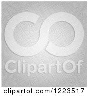 Clipart Of A Gray Linen Texture Royalty Free Vector Illustration