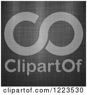 Clipart Of A Black Linen Texture Royalty Free Vector Illustration