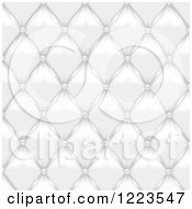 Background Of White Leather Upholstery