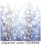 Poster, Art Print Of Abstract Background Of Flares On Blue