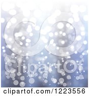 Clipart Of An Abstract Background Of Flares On Blue Royalty Free Vector Illustration