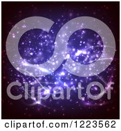 Poster, Art Print Of Purple Background Of Sparkles