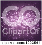 Poster, Art Print Of Purple Background Of Sparkles