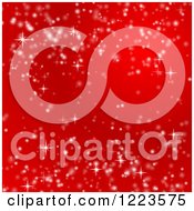 Poster, Art Print Of Red Sparkling Background