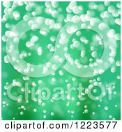 Clipart Of A Green Sparkle Background Royalty Free Vector Illustration
