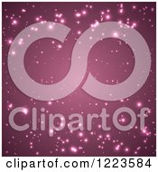 Poster, Art Print Of Purple Background Of Sparkles