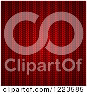 Clipart Of A Red Wool Texture Royalty Free Vector Illustration