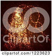 Clipart Of A Sparkling Christmas Tree Of Lights Royalty Free Vector Illustration