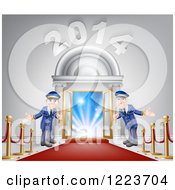 Poster, Art Print Of New Year 2014 Venue Entrance With A Vip Red Carpet And Welcoming Friendly Doormen 2
