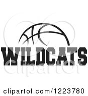 Poster, Art Print Of Black And White Basketball With Wildcats Text