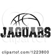 Poster, Art Print Of Black And White Basketball With Jaguars Text