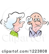 Poster, Art Print Of Senior Woman Nagging Her Husband
