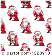 Seamless Pattern Background Of Santas 2