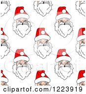 Seamless Pattern Background Of Santas