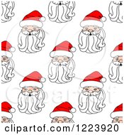 Poster, Art Print Of Seamless Pattern Background Of Santas 3