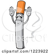 Cigarette Character Giving Up
