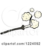 Cartoon Of A Cigarette And Filter Royalty Free Vector Illustration