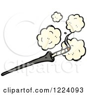 Cartoon Of A Cigarette And Filter Royalty Free Vector Illustration