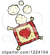 Heart Pillow With Dust