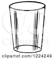 Poster, Art Print Of Black And White Glass Cup
