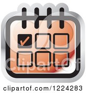 Clipart Of A Red Appointment Calendar Icon Royalty Free Vector Illustration by Lal Perera