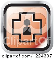 Clipart Of A Red Medical Cross Icon Royalty Free Vector Illustration by Lal Perera