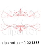 Pastel Pink Crown And Flourish Wedding Frame