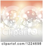 Clipart Of A Christmas Background Of Bokeh Lights Over Gradient Royalty Free Vector Illustration