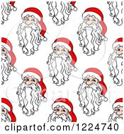 Seamless Pattern Background Of Santas 6