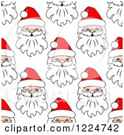 Seamless Pattern Background Of Santas 9